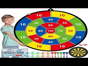 Large Dart Board for Kids Kids Double Sided Dart Board with Sticky Balls