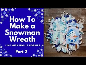 How To Make a Christmas Wreath/ How To Make a Snowman Wreath/ Snowman Christmas Decorations/ Snowman