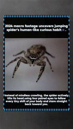 Jumping Spider Tilts Head & Watches You With 8 Eyes #wildlife #macrophotography #naturedocumentary