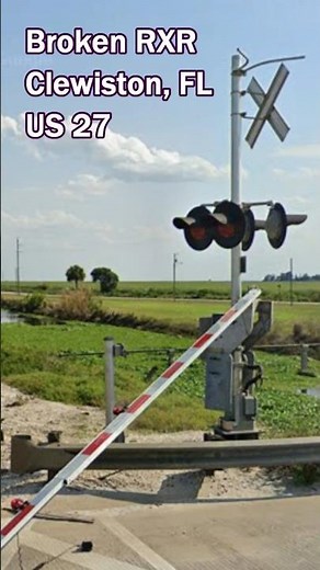 Broken Railroad Crossing Before & After