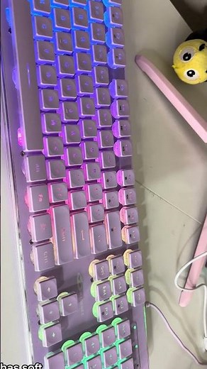 Purple RGB Keyboard and Mouse Set | Aesthetic Gaming Setup”
