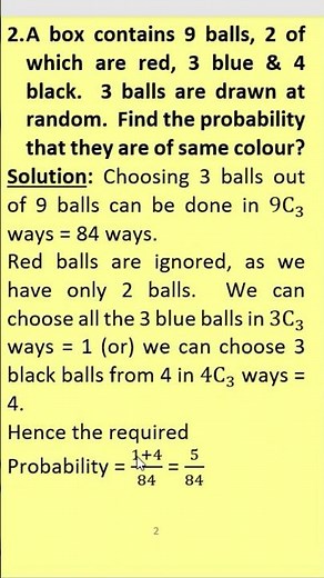 14 - Colorful Odds: Drawing 3 Balls in Harmony - Probability - MadhavanSV