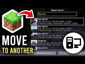 How To Transfer Minecraft World To Another PC or Friend - Step By Step