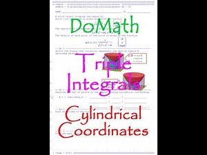 DoMath-Calculus : Multiple Integrals : Triple Integrals in Cylindrical Coordinates 01 No92