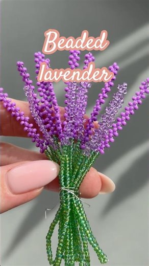 Making the Sweetest Beaded Lavender! 🌿🪻