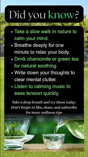 5 Natural Ways to Reduce Stress Fast