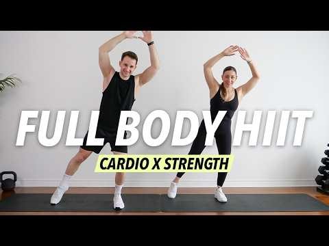 20 MIN FULL BODY WORKOUT | Cardio HIIT + Strength No Equipment, No Repeat