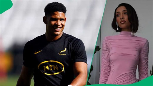 Sacha Feinberg-Mngomezulu kisses lady thought to be Sarah Langa after Boks match