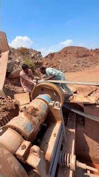 Massive Crusher Fan Belt Installation | Loader & Workers Teamwork!