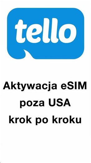 Tello: aktywacja eSIM poza USA krok po kroku #shorts #usa #travel