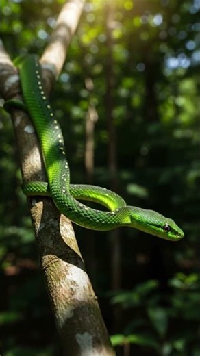 A green serpent
