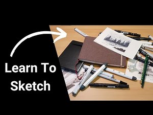 Learn How To Sketch Landscapes with Gray Scale Markers