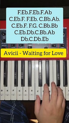 Avicii - Waiting For Love (Easy Piano Tutorial)