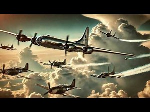 B-29 Bomber Relaxing Engine Sounds: 30 minute flight