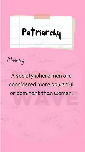 Most Important Social Science Word | #patriarchy