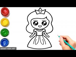 How To Draw Princess | How To Draw A Girl | Princess | Draw Smart