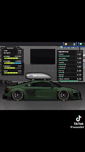 Best Audi R8 Tune in Pixel Car Racer for Speed and Performance