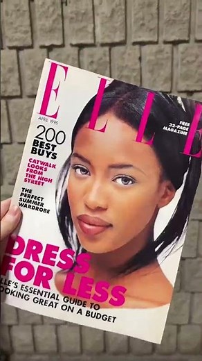 Thrifting old fashion magazines feels like time traveling back to the 90s 📖✨ vintage style, retro