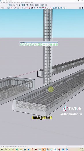 Menggunakan Extension Rebar untuk Pondasi di SketchUp