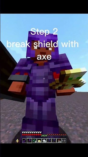 How to stun slam (shield counter) #minecraft #shorts