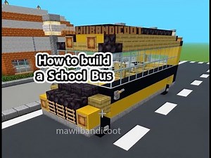 How to Build a School Bus in Minecraft 🚌 | Easy Vehicle Tutorial