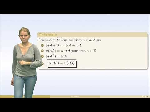 Matrices - partie 6 : matrices triangulaires, transposition, trace, matrices symétriques
