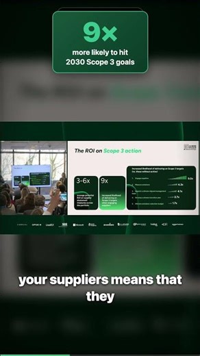 Companies engaging suppliers on Scope 3 are 9× more likely to hit 2030 goals 🌱