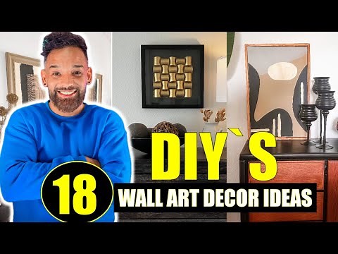⭐️ 18 DIY’s Creativos! Cuadros Decorativos Modernos con Materiales Reciclados WALL ART