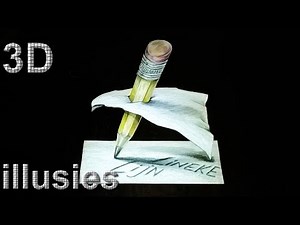 3D PENCIL drawing tutorial for beginners