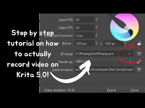 HOW TO RECORD VIDEOS ON KRITA 5.0 |KRITA RECRDING | KRITA 5.0 | FFMPEG | 7 ZIP |