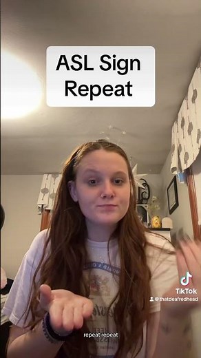 Learn How To Sign "Repeat" in ASL for Beginners | American Sign Language #shorts
