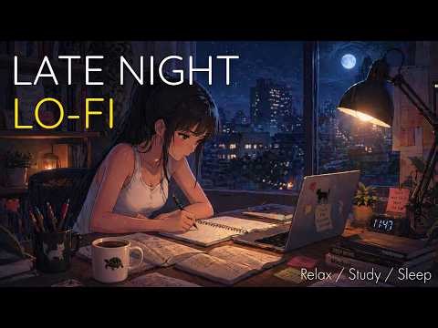 Late Night Study Lo-fi 🌙Deep Focus Beats for Work, Coding & Exams