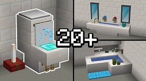 20  BATHROOM Build Hacks in Minecraft!