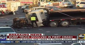 EB US-60 reopens after fiery multi-vehicle crash