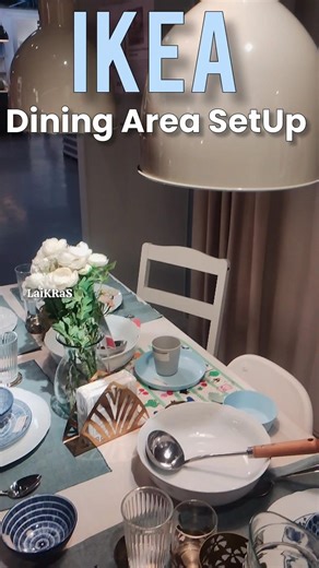 #Ikea dining area setup ‪@ItsLaiKRaS‬ 🛍️🌷✨🎀