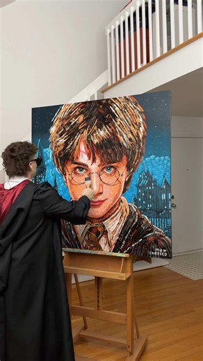 Painting Harry Potter in Pop Art ⚡️🎨 | harry potter