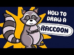 How to Draw a Raccoon | Step by Step | in 1 Minute!