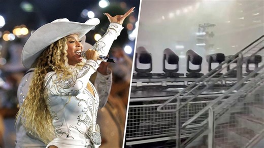 Storms delay Beyoncé concert in Chicago, with fans sheltering