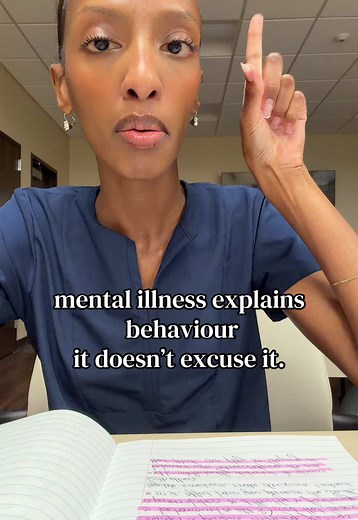 mental illness explains behaviour but doesn’t excuse it