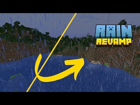 Revitalize Minecraft Rain with Rain Revamp! Realistic Color Palette | Resource Pack Trailer