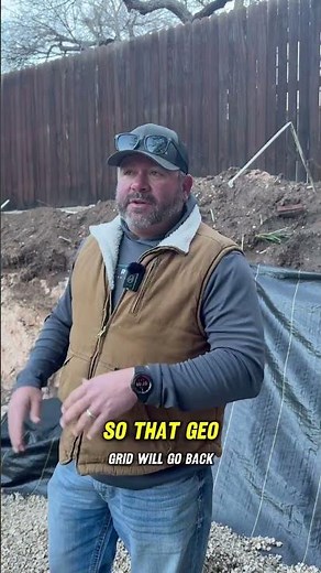 Why we put drainage stone behind retaining wall!