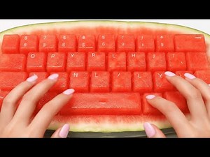 Fresh Fruit Keyboards AI ASMR Typing Video | Oddly Satisfying
