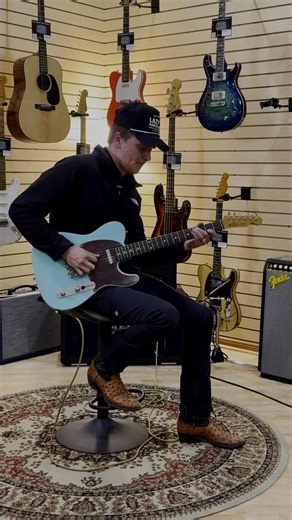 Whitfill Custom Guitars makes some of the finest t style guitars anywhere. Check out this beauty in the hands of Drew Aud! #oneMOOREguitar #whitfillcustomguitars #TStyle | Moore Guitars