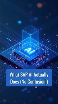 What SAP AI Actually Does (No Confusion!) | ZaranTech #shorts