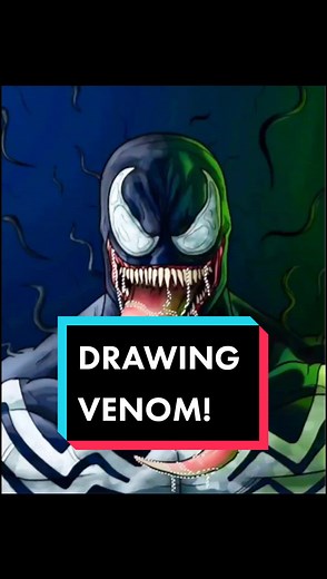 Drawing Venom! - Superheroes Fan Art