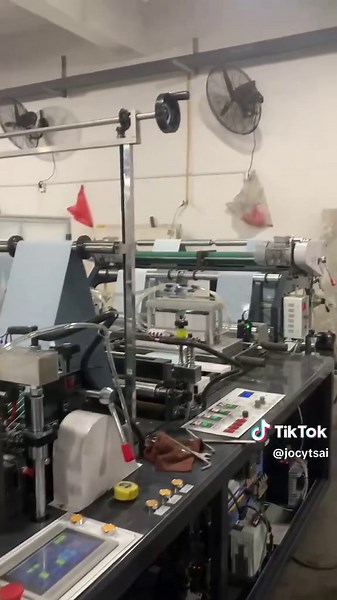 2 lines tissue bag / flat bag making machine #bagmachine #bagmakingmachine