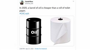 கக்கா போயிட்டு துடைச்சுப் போடற பேப்பரை விட .. விலை குறைந்த கச்சா எண்ணெய் !