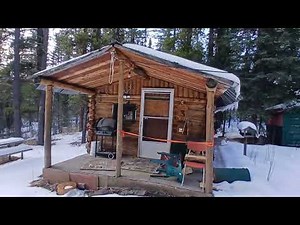 Very nice trapper cabins by a small creek Rocky mountain house alberta 🇨🇦