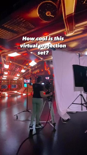 On set of our TFS brand video! Directed by our very own Film Production alum @anothermrdarcy, we used a virtual projection that looked so real on camera to create this “Star Wars” set. When creation and tech meet in just the right way, magic is created. 😍 Who wants to see the final product?! | Toronto Film School