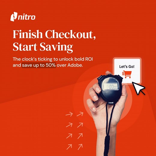 There's still time: switch to Nitro to lock in better pricing, bigger tools, and bolder ROI. Your cart awaits, right this way ➡️ | Nitro